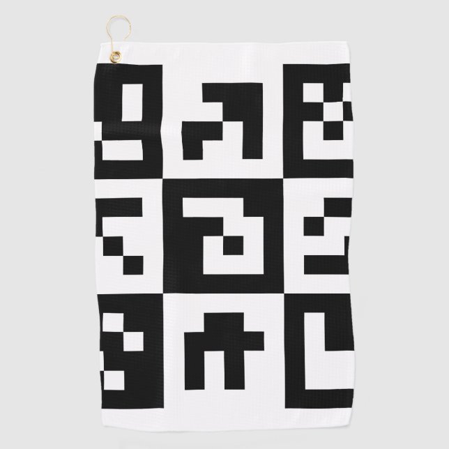 qr code golf towel (Front)