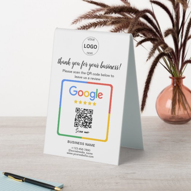 Qr Code Google Reviews Business (In SItu (Table))