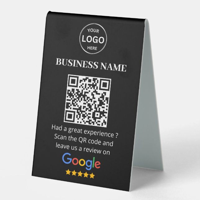 Qr Code Google Reviews Business Review (Front)