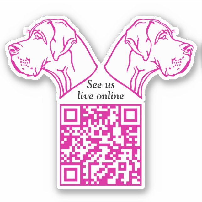 QR code Great Dane Vinyl  (Front)