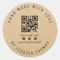 QR Code Handmade kraft business