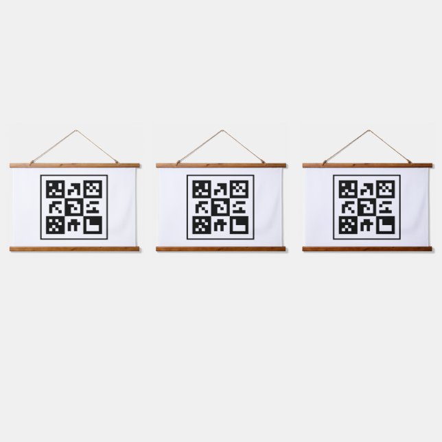 qr code hanging tapestry (Triple)
