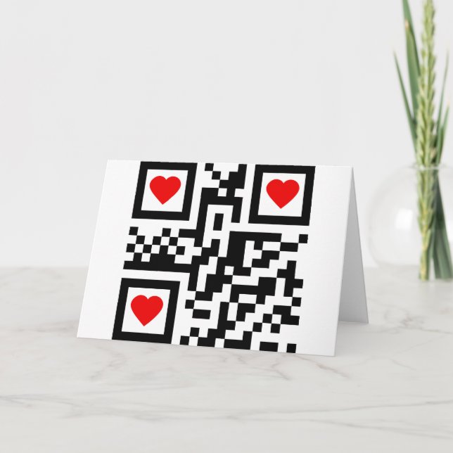 QR-Code-I-Love-You Card (Front)