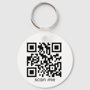 QR Code If Lost Scannable  Key Ring