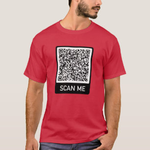 QR Code Info Scan Me Personalised T-Shirt