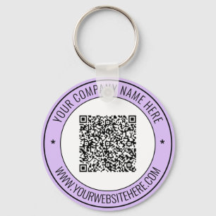 QR Code Info Text Promotilnal Keychain Your Colour