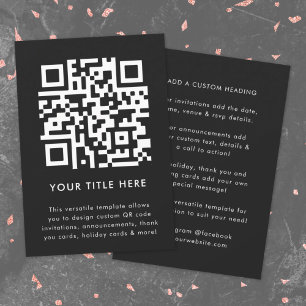 QR Code Invitation   Versatile Scannable Invite