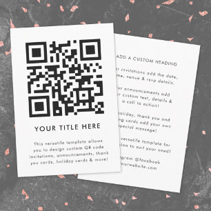 QR Code Invitation Versatile Scannable Invite