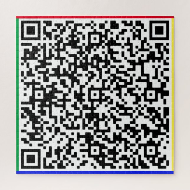 QR Code Jigsaw Puzzle Your Surprise Message Gift (Vertical)