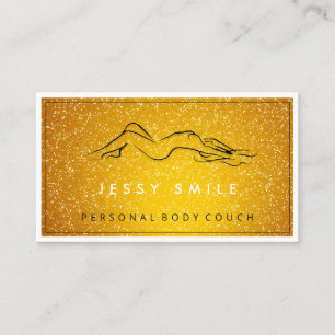 QR CODE Logo Body Sculpting Massage Care Blue SPA  Business Card