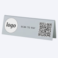 QR Code Logo Business Scan to Pay Powder Blue
