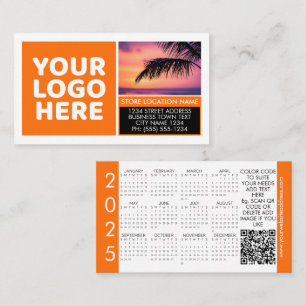 QR Code Logo Calendar Contact Brand Colour Company Business Card