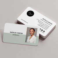 QR CODE Logo Professional Photo Portrait SAGE