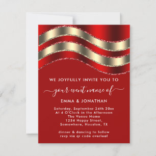 QR Code Logo  Red Gold Christmas Holidays 