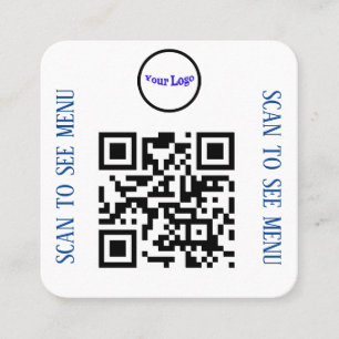 QR Code Menu Cards for Restaurants and Cafes