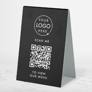 QR Code Menu   Logo Black Contactless Modern