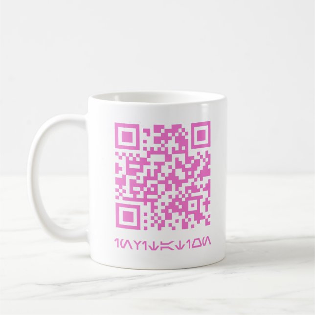 QR Code Message for the HOCO date.b Coffee Mug (Left)