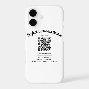 QR Code Minimalist Black And White Simple Clear