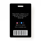 QR Code Modern Black Business Logo Event Badge