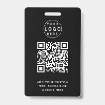 QR Code | Modern Black Business Logo Event