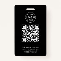 QR Code | Modern Black Business Logo Event