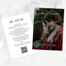 QR Code | Modern Budget Photo Script Wedding