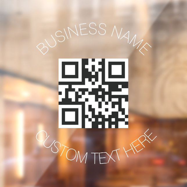 QR Code Modern Custom Business Promotion Window Cling (Sheet 2)