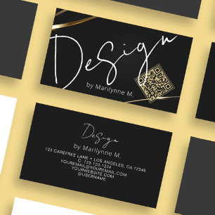 QR Code Modern Design Professional Business Card