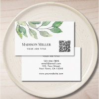 QR Code Modern Greenery 