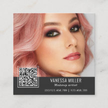 QR Code modern make up artist square Square Busine