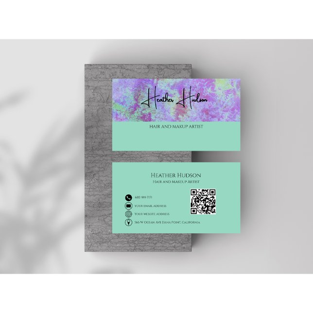 QR code Modern Minimalist Business Card (Creator Uploaded)