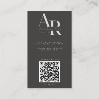 QR Code Modern Minimalist Business Cards