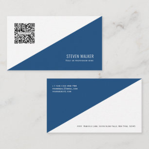 QR code Modern Minimalist Clean Professional Busin Business Card