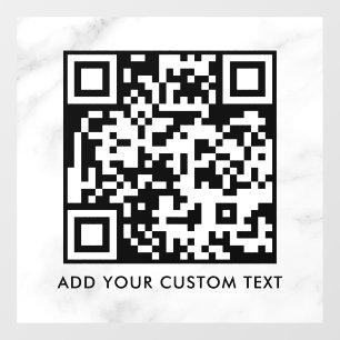 QR Code Modern Simple Stylish Scannable Window Cling