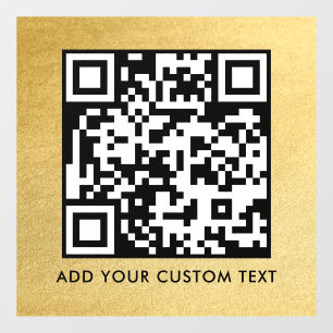 QR Code   Modern Simple Stylish Scannable  Window Cling