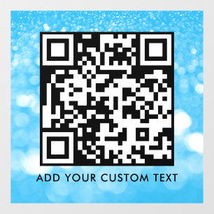 QR Code Modern Simple Stylish Scannable Window Cling