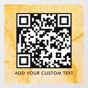 QR Code Modern Simple Stylish Scannable Window Cling