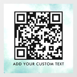 QR Code   Modern Simple Stylish Scannable  Window Cling