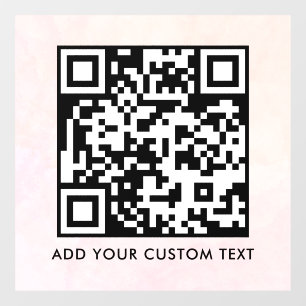 QR Code   Modern Simple Stylish Scannable  Window Cling