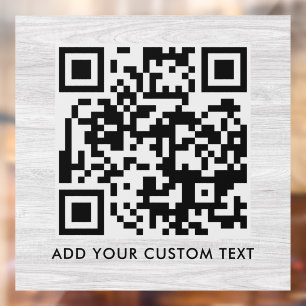 QR Code   Modern Stylish Scannable Window Cling