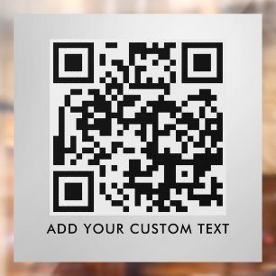 QR Code   Modern Stylish Scannable Window Cling
