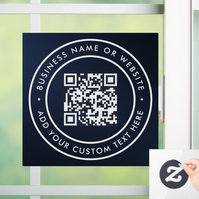 QR Code | Modern Stylish Scannable Window Cling (Home)