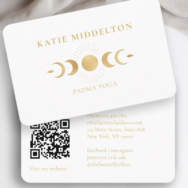 QR Code- Moon Yoga Reiki Wellness Business Card (Creator Uploaded)