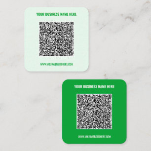 QR Code Name Website Business Card - Choose Colour