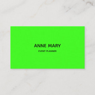 QR Code Neon Green Modern Colourful Event Plan Business Card