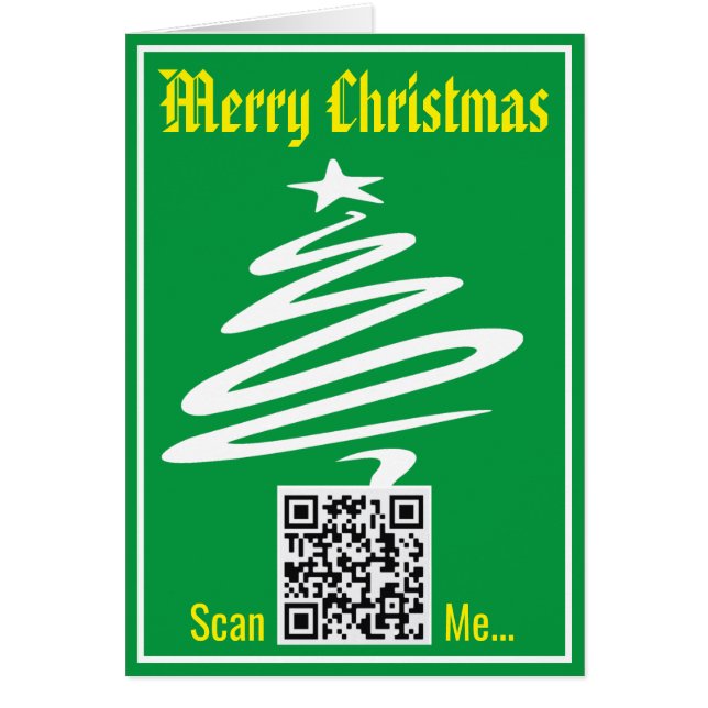 QR Code on a Christmas Card (Front)