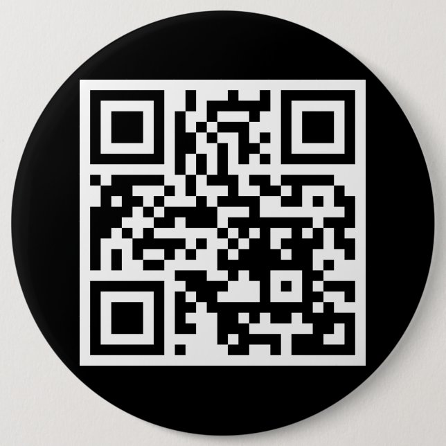 QR Code Only Round Button (Front)