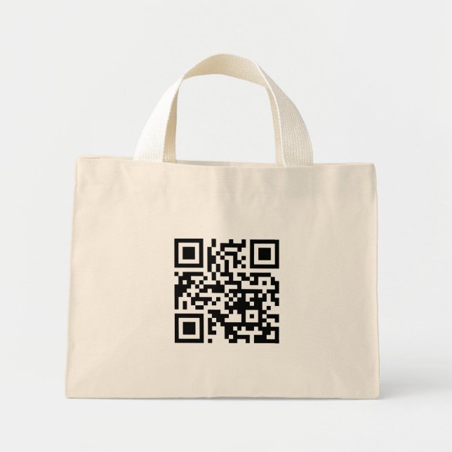 QR Code Only Tiny Tote (Front)