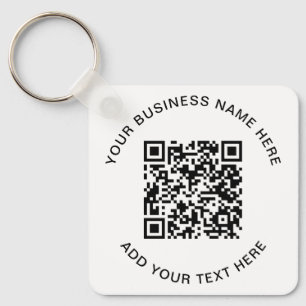 QR Code or Logo Promotional Key Ring