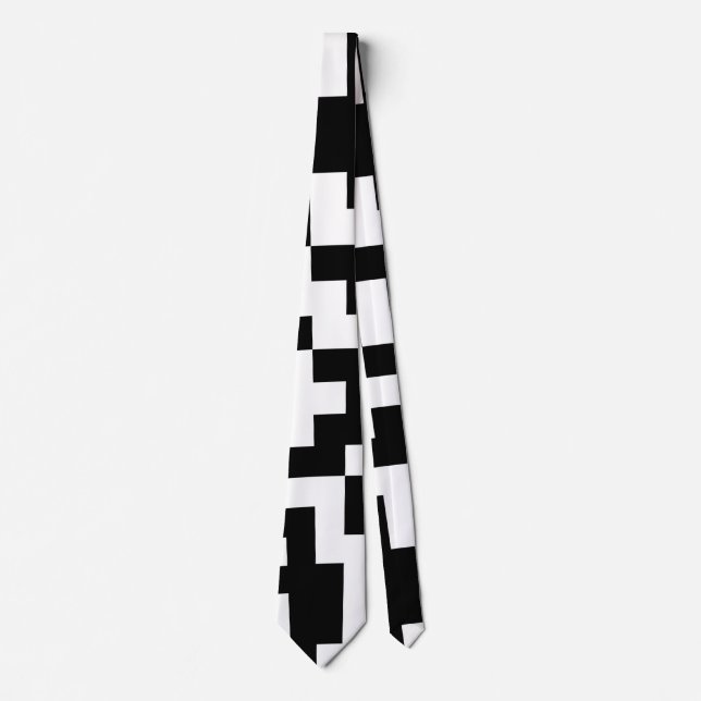 QR code pattern neck tie (Front)